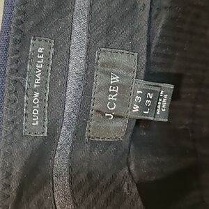 J crew mens dress pants ludlow 31x32 euc blue wool